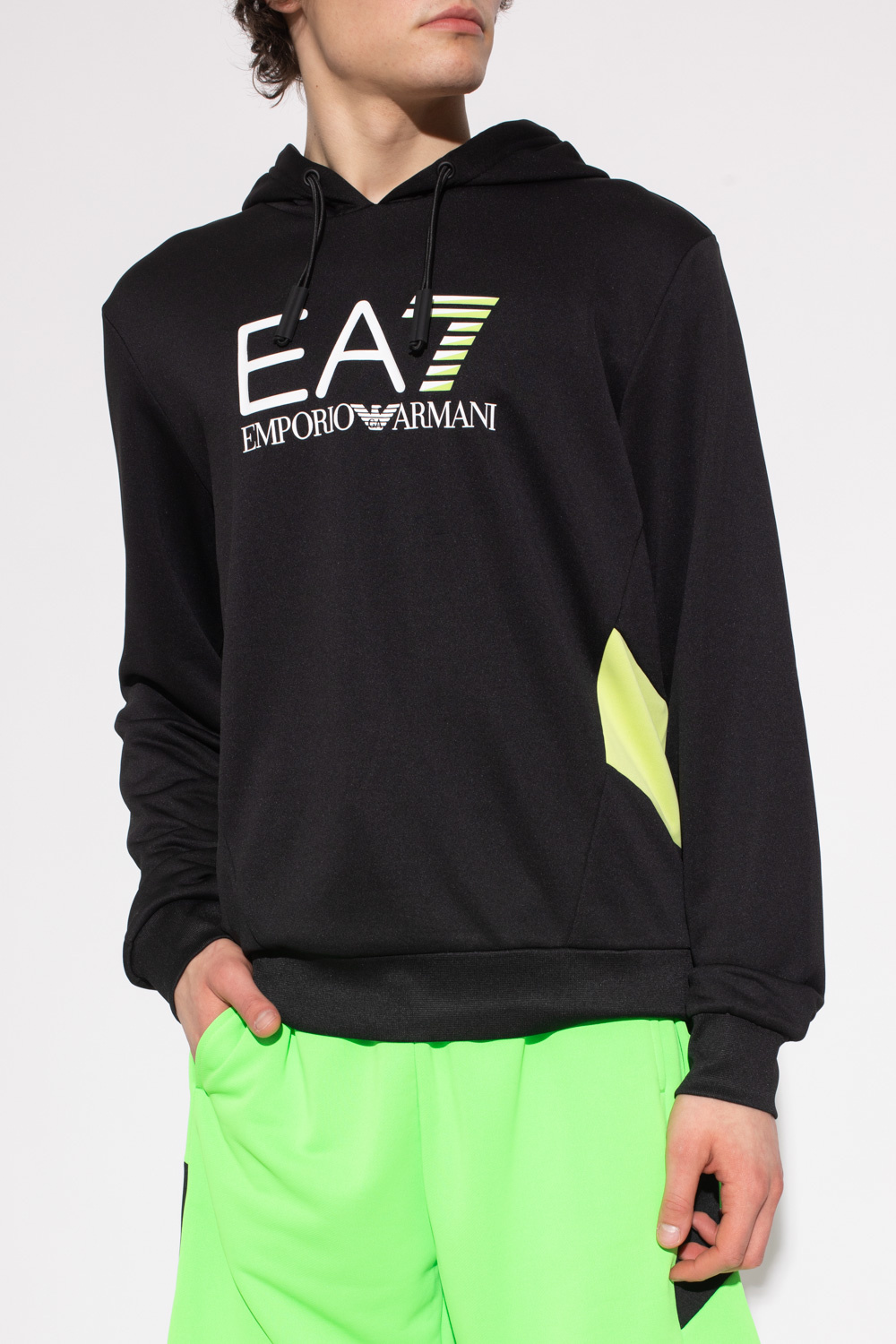 Ea7 hotsell khaki hoodie